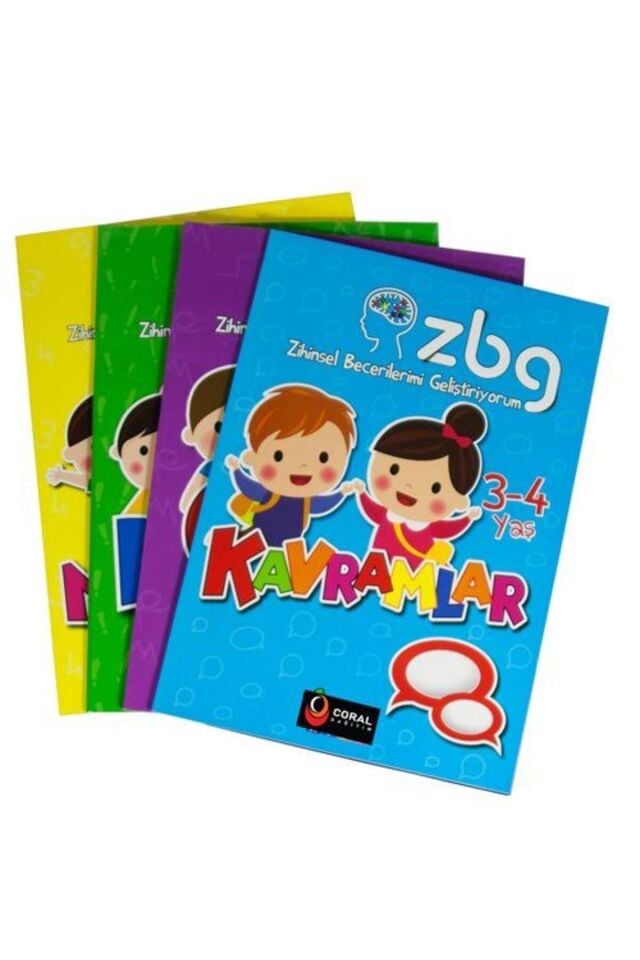 Limon Kıds ZBG / Zihinsel Becerilerimi Geliştiriyorum Seti 3-4 Yaş (4 Kitap)