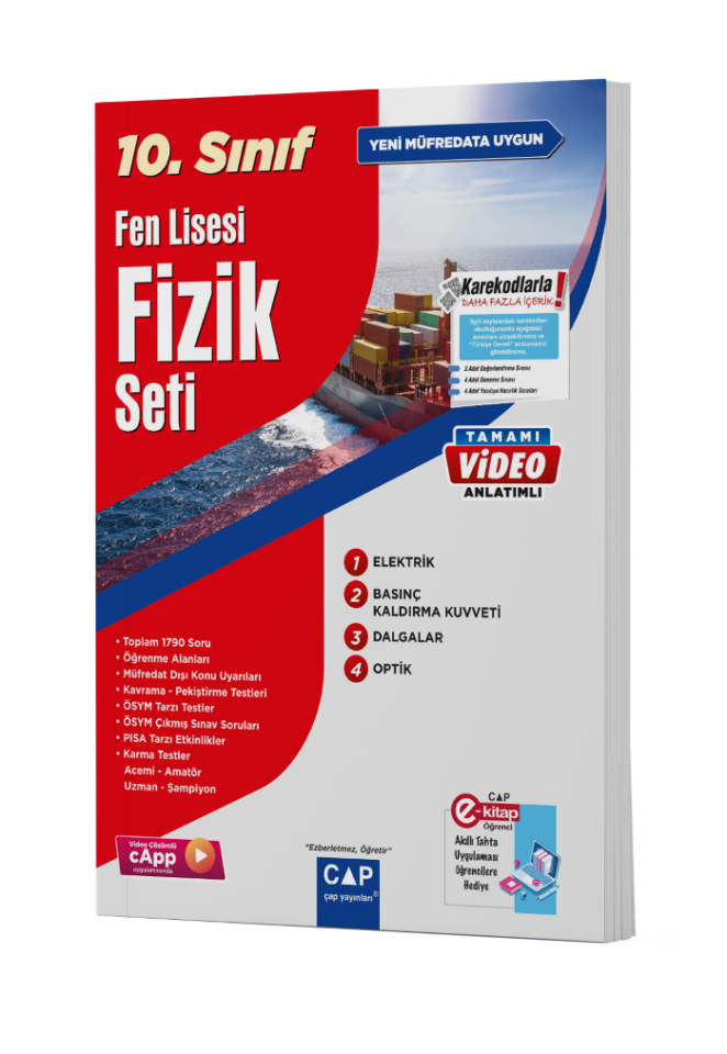 2026 Çap Yayınları 10.Sınıf Fen Lisesi Fizik Fasikül Seti
