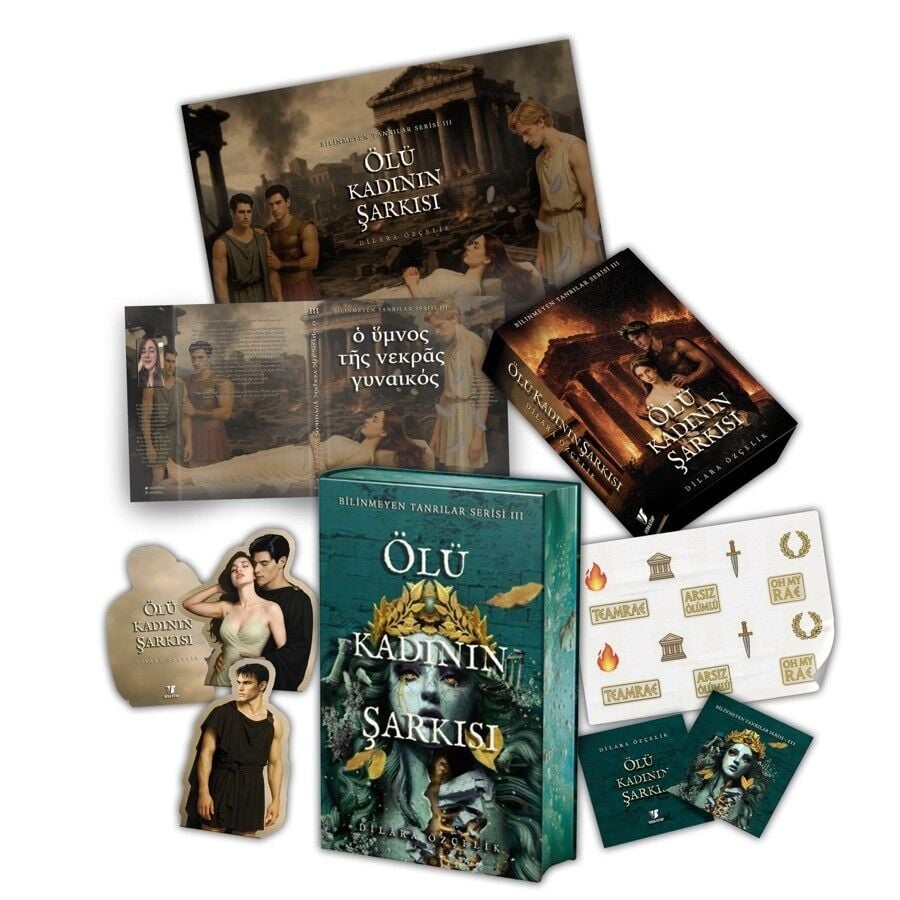 Vera Kitap Ölü Kadının Şarkısı Ciltli Yan Boyamalı Kutulu Set