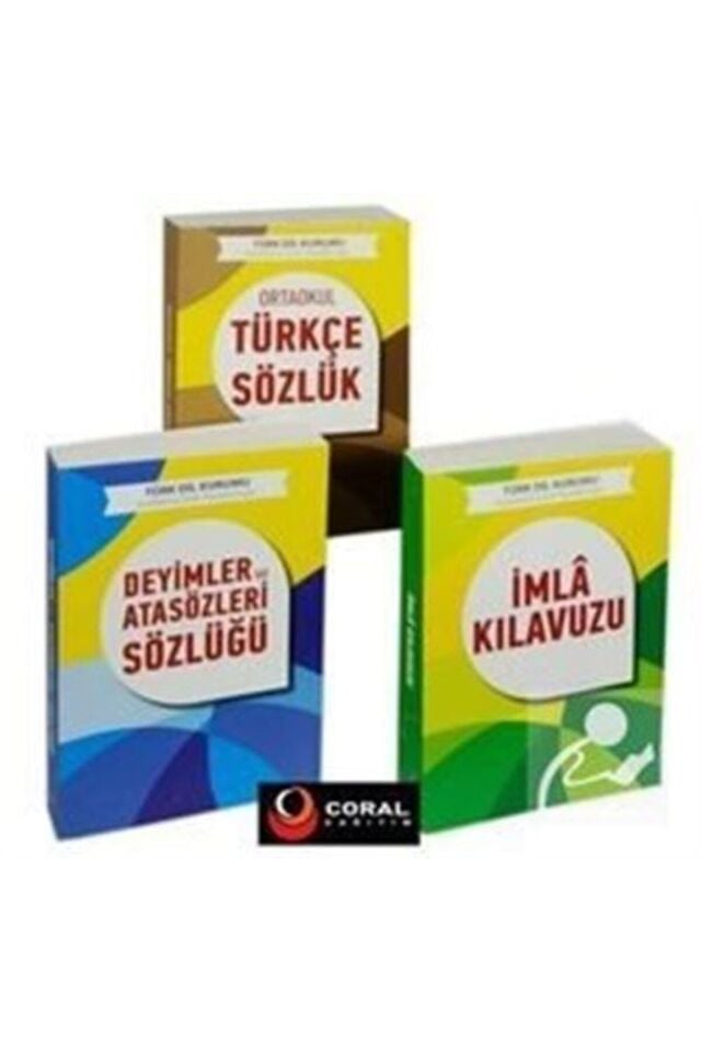T.D.K. Uyumlu Ortaokul Sözlük Seti (3 Kitap)