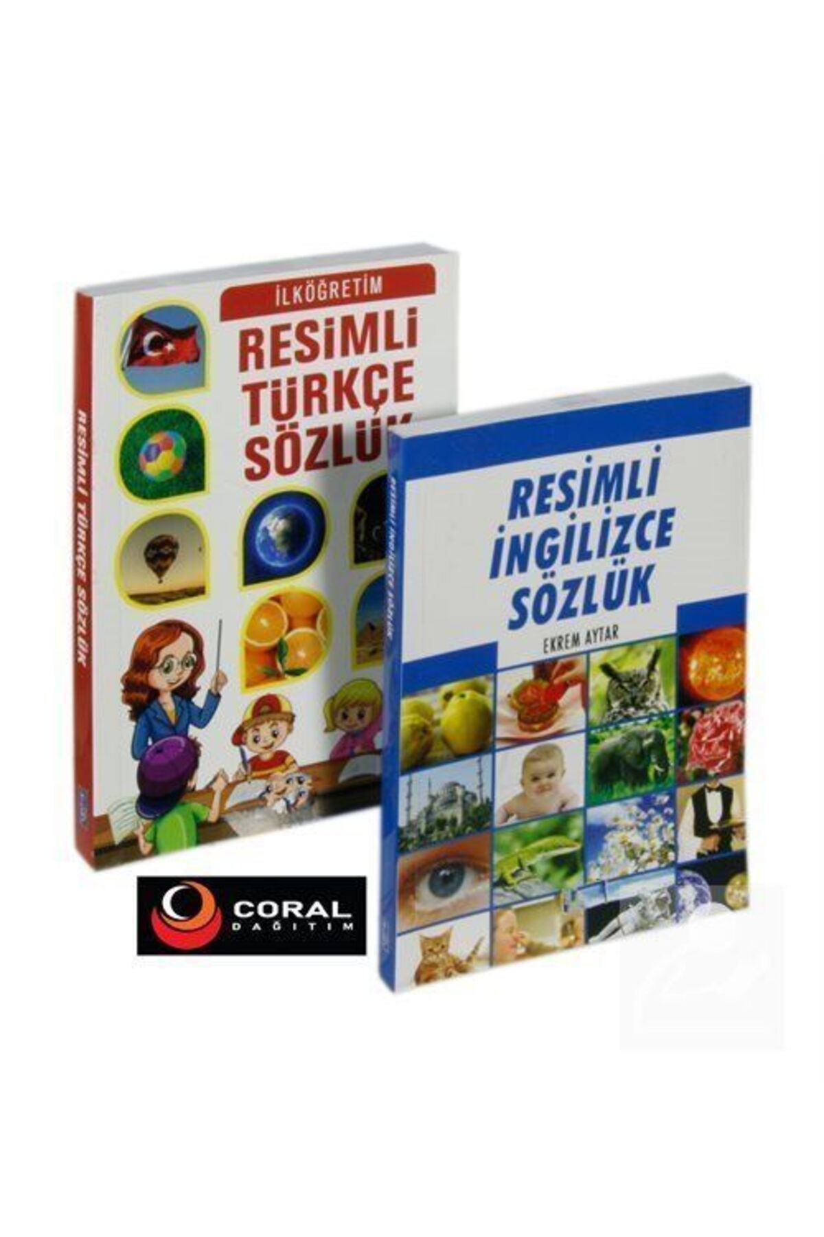 İlköğretim Resimli İngilizce ve Resimli Türkçe Sözlük Seti (2 Kitap)
