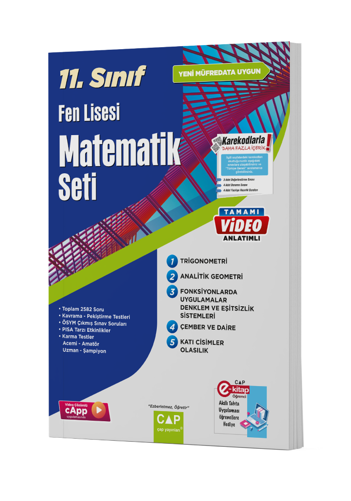 2026 Çap Yayınları 11.Sınıf Fen Lisesi Matematik Fasikül Seti