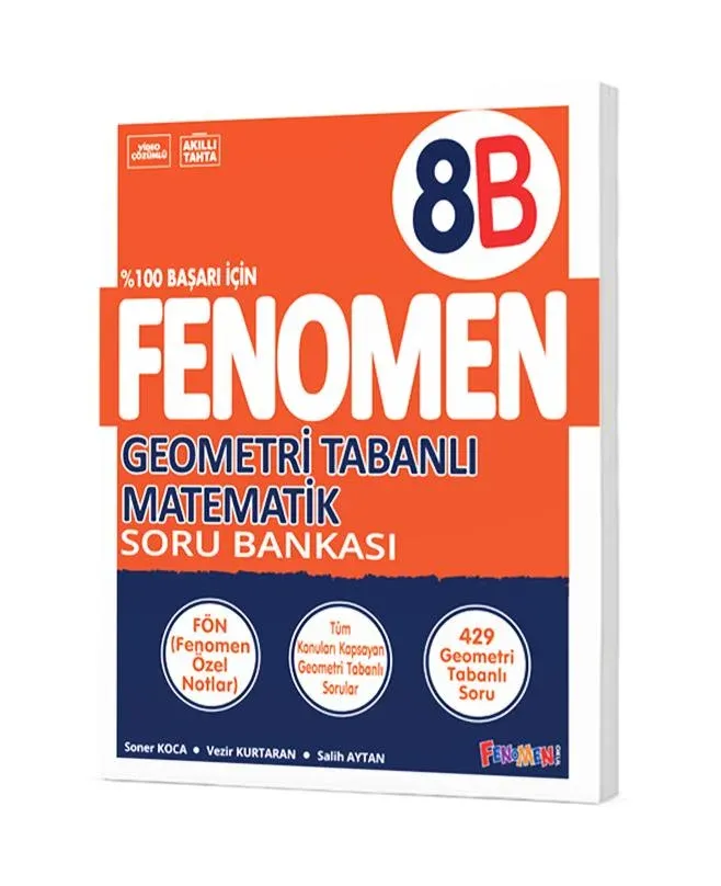 Fenomen  Yayıncılık 8.Sınıf Geometri Tabanlı Matematik B Soru Bankası 2026