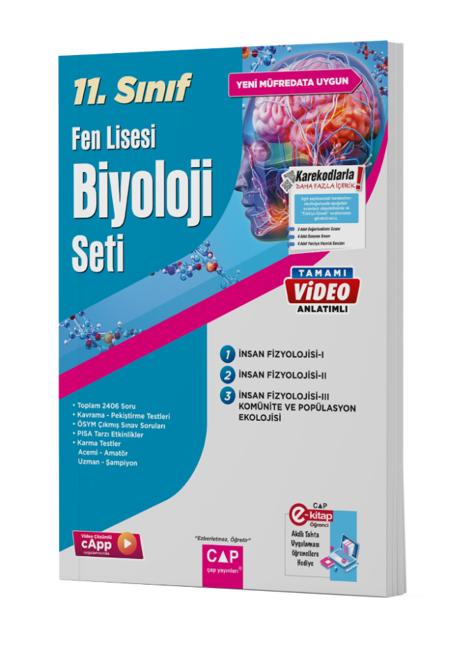 2026 Çap Yayınları 11. Sınıf Biyoloji Fen Lisesi Fasikül Seti