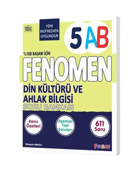 Fenomen 5.Sınıf Din Kültürü Ve Ahlak Bilgisi Konu Özetli Soru Bankası (A-B)