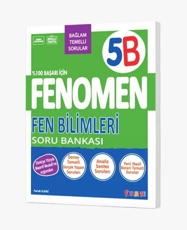 2027 Fenomen Yayıncılık 5.Sınıf Fen Bilimleri B Soru Bankası Bağlam Temelli Sorular