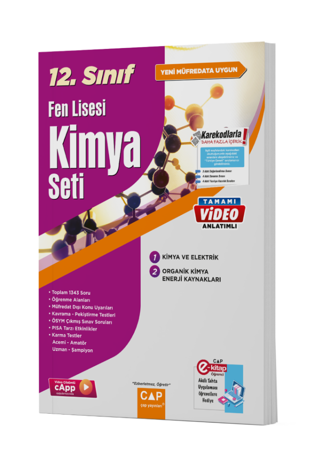 2026 Çap Yayınları 12.Sınıf Fen Lisesi Kimya Fasikül Seti