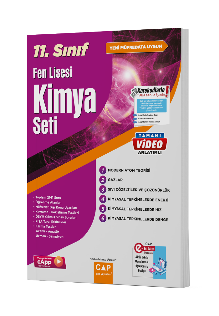 2026 Çap Yayınları 11. Sınıf Fen Lisesi Kimya Seti