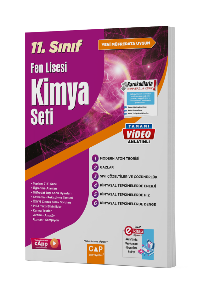 2026 Çap Yayınları 11. Sınıf Fen Lisesi Kimya Seti