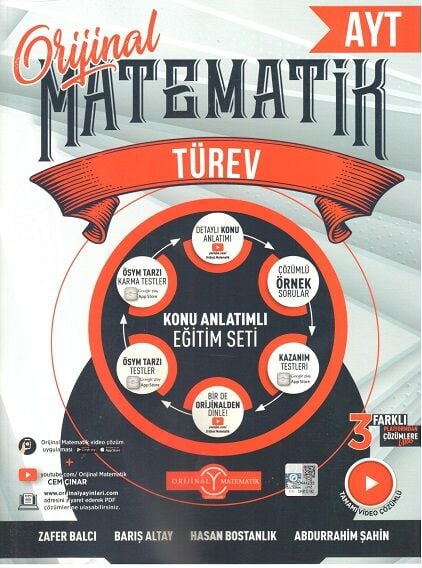 2026 Orijinal Yayınları Ayt Matematik Türev Konu Anlatım Fasikülü