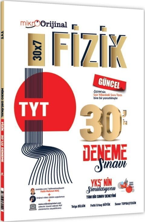 2026 Orijinal Mikro TYT Fizik 30 lu Deneme Sınavı