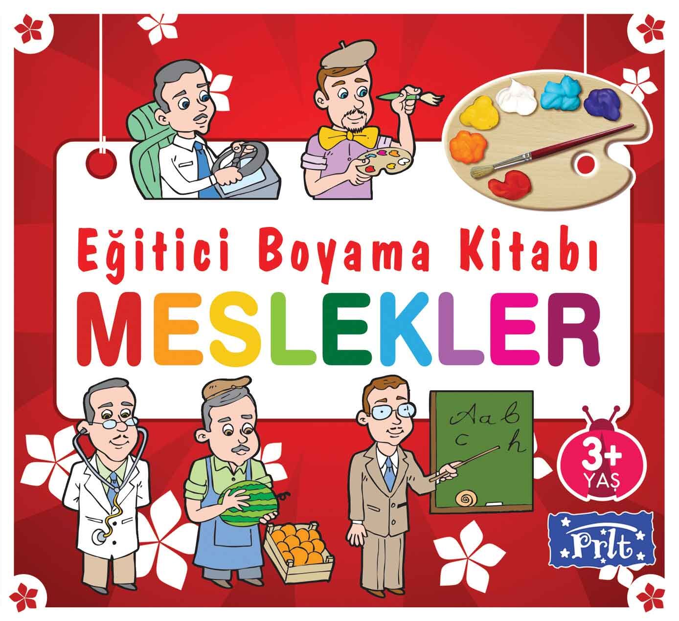 Parıltı Yayıncılık Eğitici Boyama Kitabı Meslekler 3+Yaş