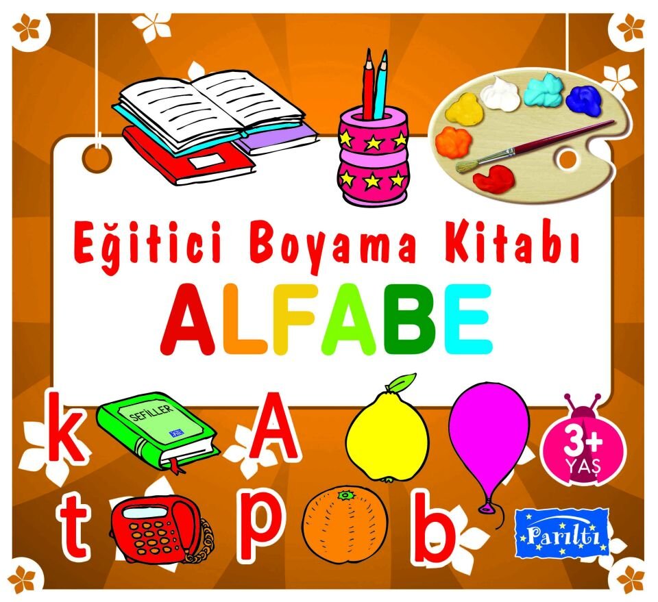 Parıltı Yayıncılık Eğitici Boyama Kitabı Alfabe 3+Yaş
