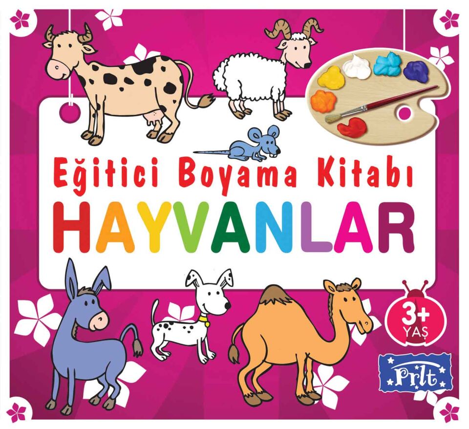 Parıltı Yayıncılık Eğitici Boyama Kitabı Hayvanlar 3+Yaş