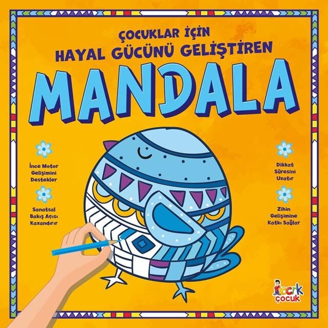 Bıcırık Yayınları Çocuklar İçin Hayal Gücünü Geliştiren Mandala
