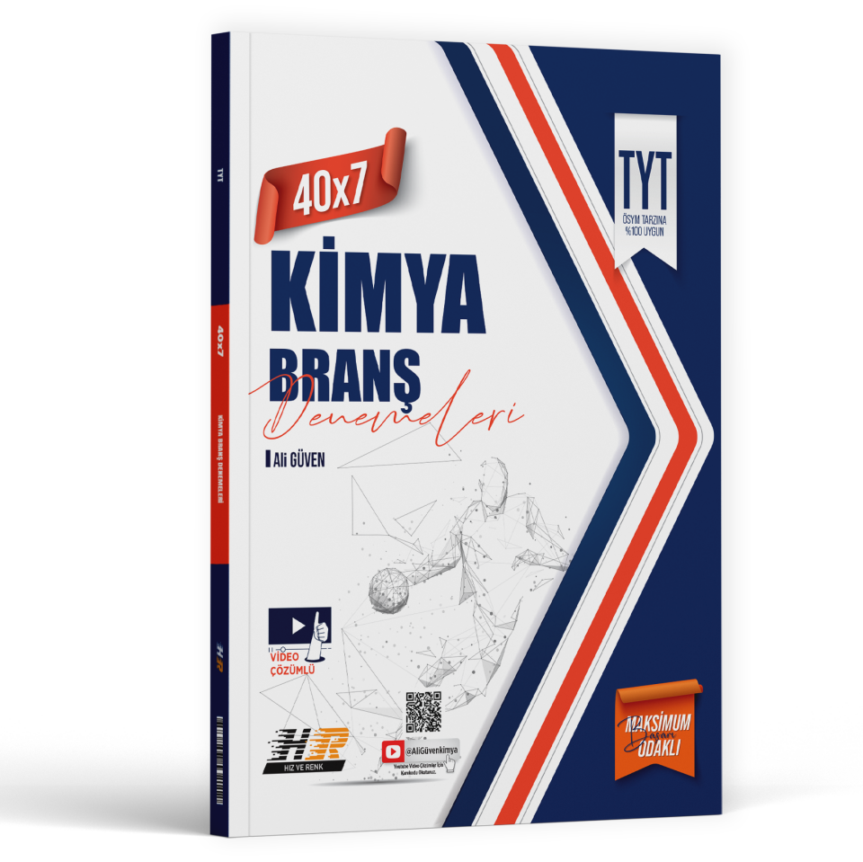 2026 Hız Ve Renk Yayınları Tyt Kimya Denemeleri 40X7