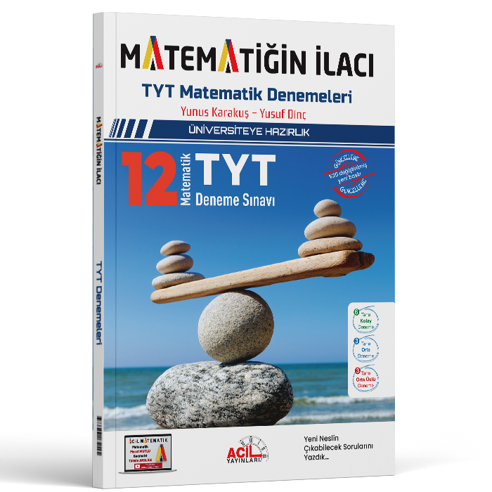 Acil Yayınları Tyt Matematiğin İlacı 12 'li Deneme Sınavı