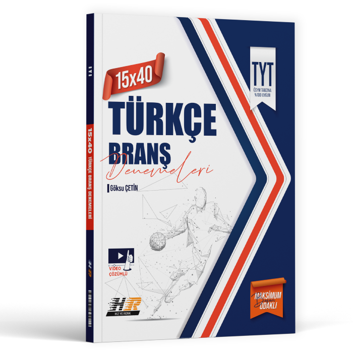 2026 Hız Ve Renk Yayınları Tyt Türkçe Denemeleri 15x40