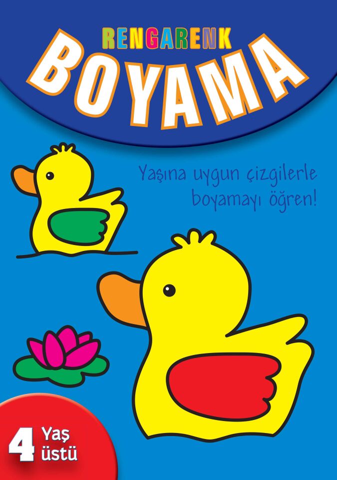 Parıltı Yayıncılık Rengarenk Boyama  Mavi Kitap 3+ Yaş