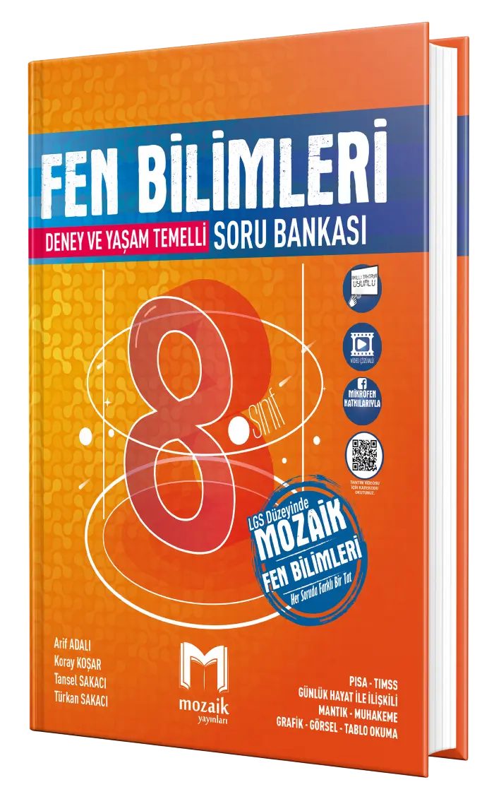 2026 Mozaik Yayınları 8.Sınıf Fen Bilimleri Soru Bankası