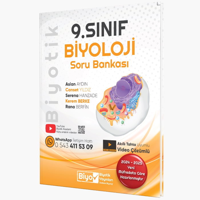 ESKİ KAPAK  Biyotik Yayınları 9.Sınıf Biyoloji Soru Bankası