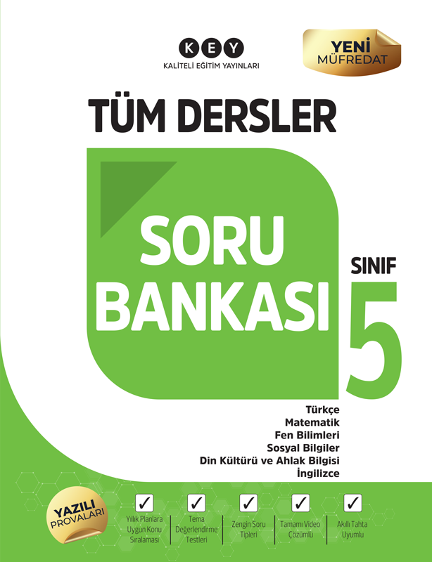 2027 Kaliteli Eğitim Yayınları 5. Sınıf Tüm Dersler Soru Bankası