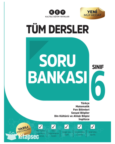 Kaliteli Eğitim Yayınları 6. Sınıf Tüm Dersler Soru Bankası