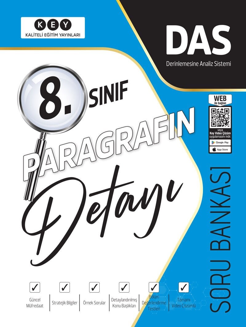 Key Yayınları 8.Sınıf Paragrafın Detayı Soru Bankası