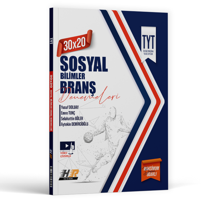 2026 Hız Ve Renk Yayınları Tyt Sosyal Bilimler Denemeleri 30X20