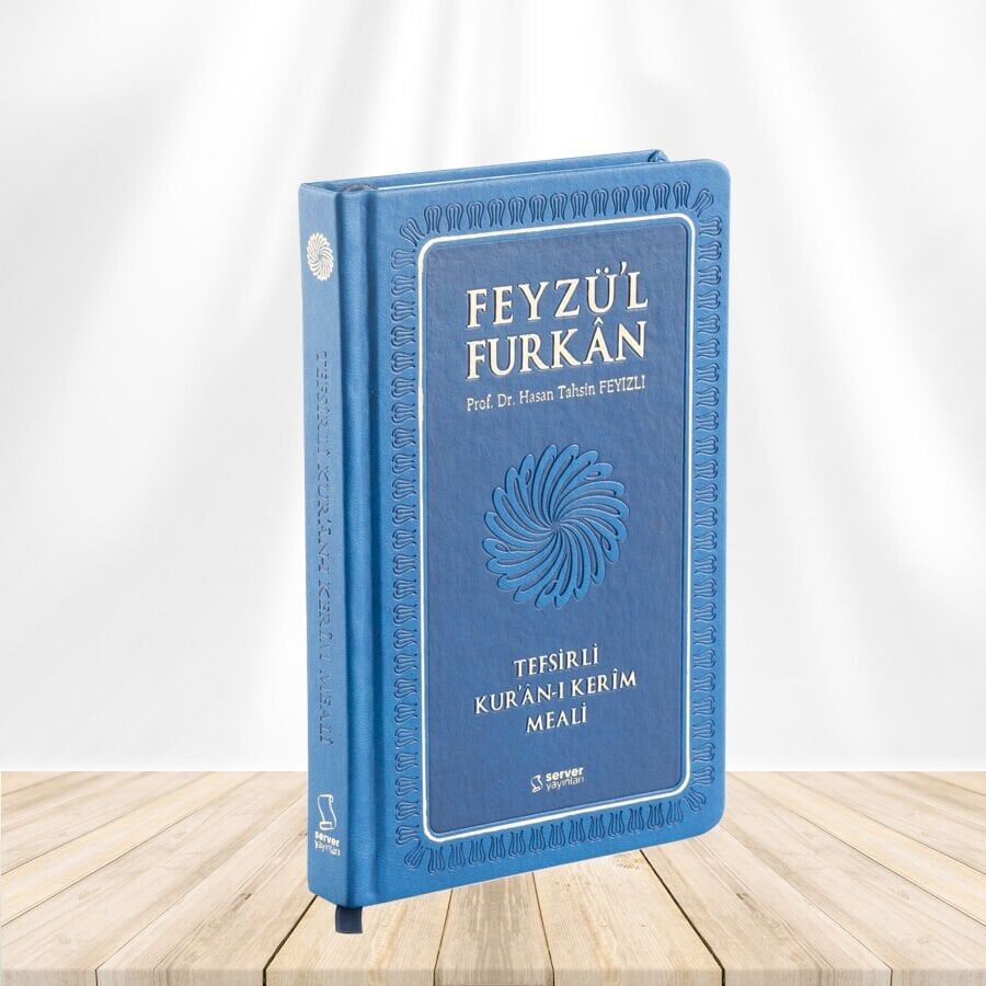 Feyzü'L Furkan Tefsirli Kur'An-I Kerim Meali Metinsiz (B.Boy-Ciltli) Lacivert Kod 830 & Sadece Meal