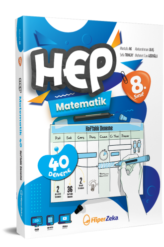 Hiper Zeka Yayınları 8. Sınıf HEP Matematik Haftalık Deneme Föyleri 2026