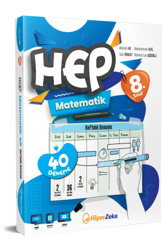 Hiper Zeka Yayınları 8. Sınıf HEP Matematik Haftalık Deneme Föyleri 2026