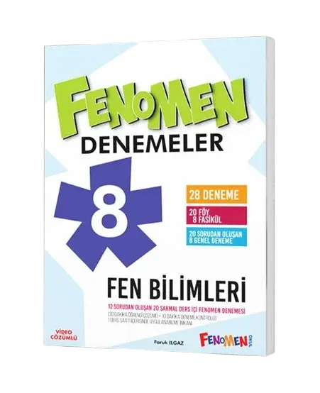 2026 Fenomen Yayıncılık 8.Sınıf Fen Bilimleri Denemeler