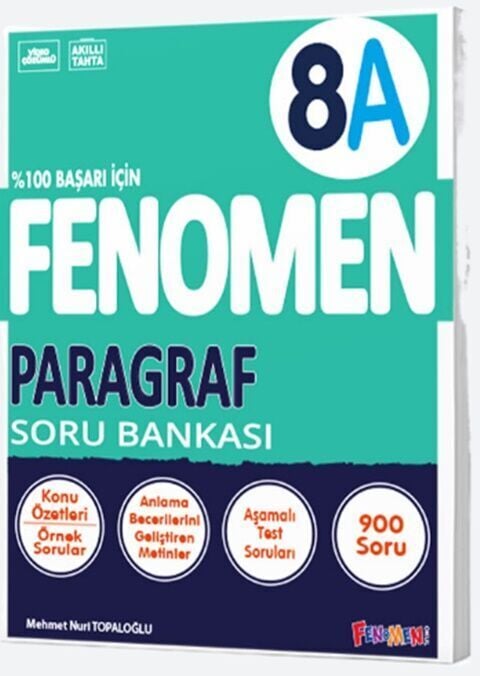2026 Fenomen Yayıncılık 8.Sınıf Paragraf A Soru Bankası