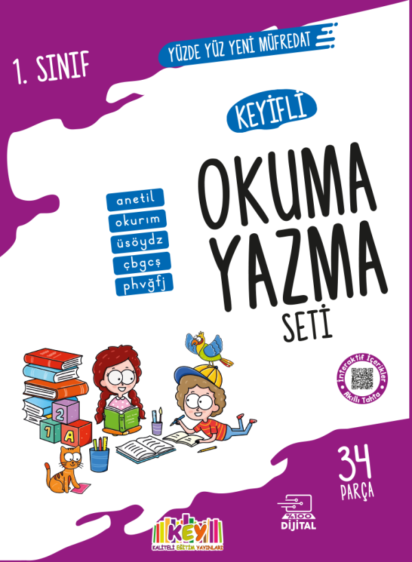 1.Sınıf - Keyifli Okuma Yazma Seti (34 Parça)