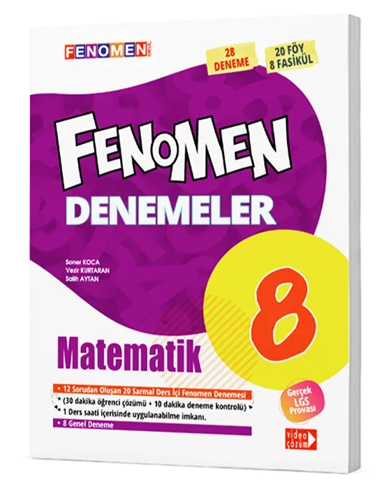 Fenomen 8.Sınıf Matematik Denemeler (28 Deneme)