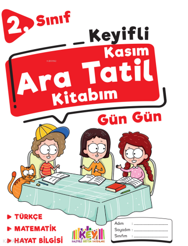 Kaliteli Eğitim Yayınları 2.Sınıf Keyifli Kasım Ara Tatil Kitabım
