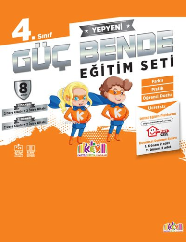 Kaliteli Eğitim Yayınları 4.Sınıf Güç Bende Eğitim Seti (9 Kitap)
