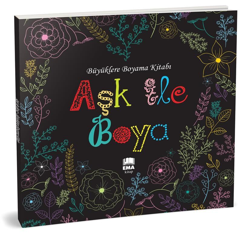 Ema Kitap Büyüklere Boyama Kitabı Aşk İle Boya