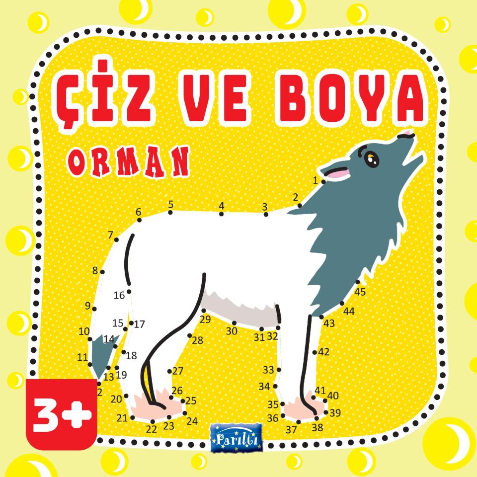 Parıltı Yayıncılık Çiz Ve Boya Orman 3 +Yaş