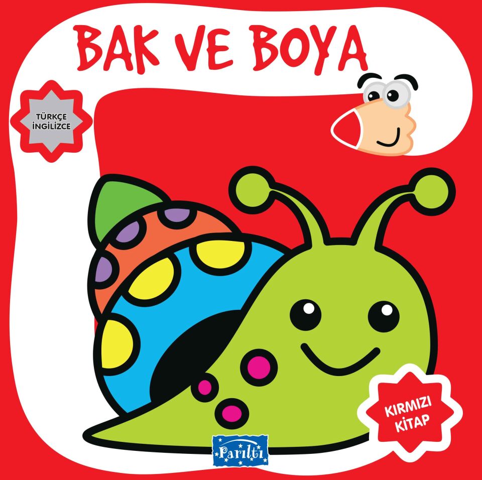 Parıltı Yayıncılık Bak Ve Boya Türkçe İngilizce Kırmızı Kitap