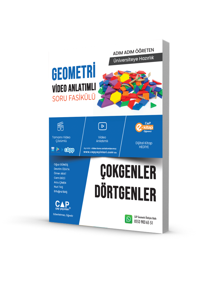 Çap Yayınları Geometri Çokgenler Ve Dörtgenler Konu Anlatımlı Soru Bankası