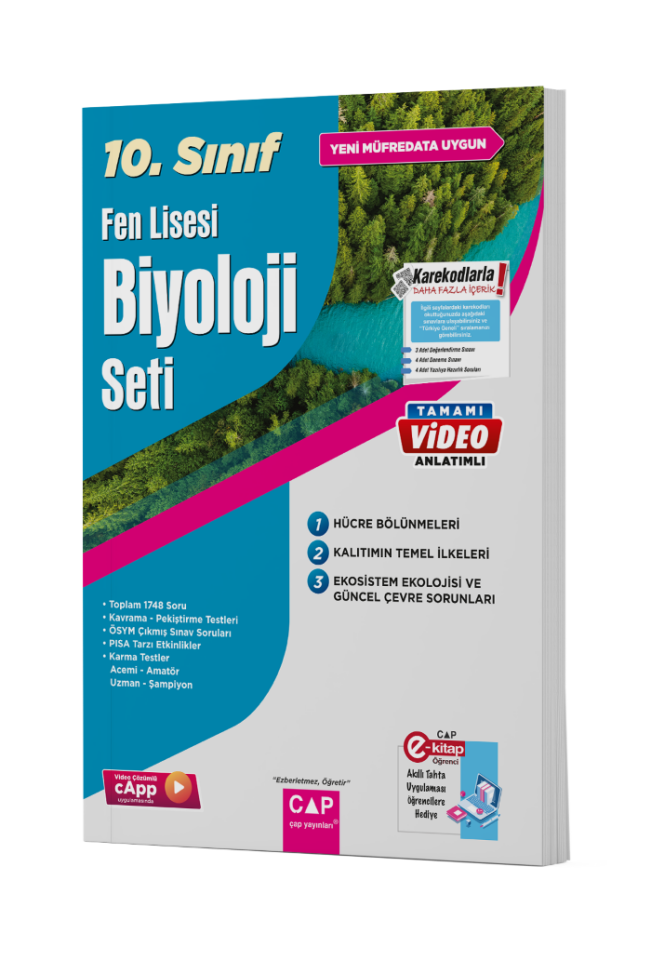 Çap Yayınları 10.Sınıf Fen Lisesi Biyoloji Fasikül Seti