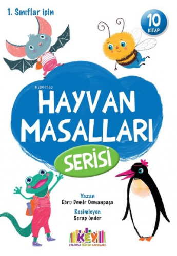 Kaliteli Eğitim Yayınları Hayvan Masalları Serisi (10 Kitap+HDS) (Her Biri 24 Sayfa)