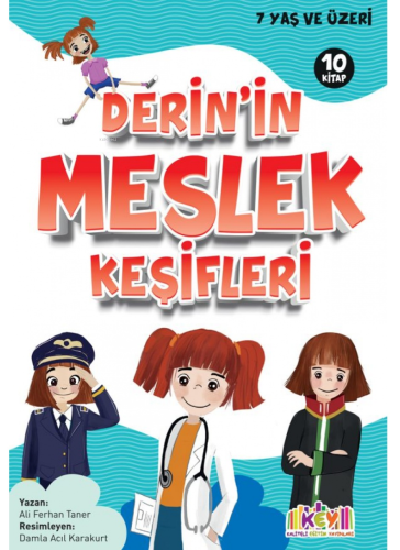 Kaliteli Eğitim Yayınları Derin'in Meslek Keşifleri Serisi (10 Kitap + HDS) (Her Biri 48 Sayfa)