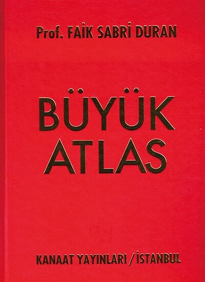 Kanaat Yayınları Büyük Atlas Ciltli Prof.Faik Sabri Duran