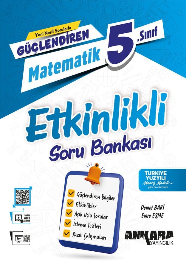 Ankara Yayıncılık 5. Sınıf Güçlendiren Matematik Etkinlikli Soru Bankası