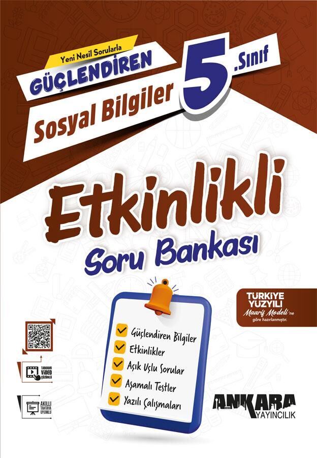 Ankara Yayıncılık 5. Sınıf Güçlendiren Sosyal Bilgiler Etkinlikli Soru Bankası