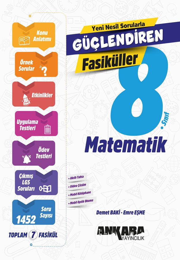 Ankara Yayıncılık 8. Sınıf Matematik Güçlendiren SET Fasiküller