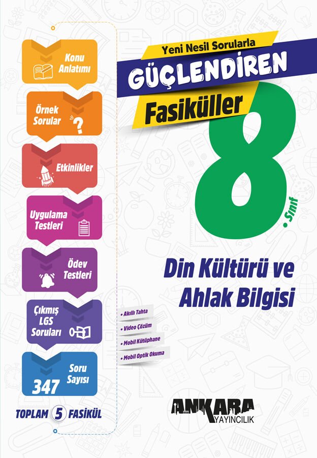 Ankara Yayıncılık 8. Sınıf Din Kültürü ve Ahlak Bilgisi Güçlendiren SET Fasiküller